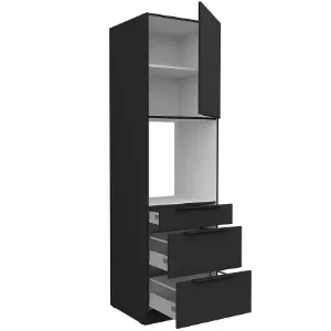 Obrazek Szafka Kuchenna Aria-Bl/Bl Anti Fingerprint 60dps-210 1f 3s