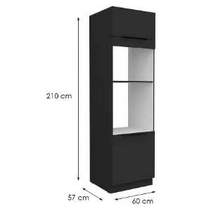 Obrazek Szafka Kuchenna Aria-Bl/Bl Anti Fingerprint 60dpm-210 2f