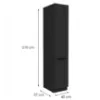 Obrazek Szafka Kuchenna Aria-Bl/Bl Anti Fingerprint 40dk-210 2f