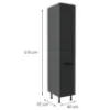 Obrazek Szafka Kuchenna Aria-Bl/Ant Anti Fingerprint 40dk-215 2f