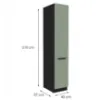 Obrazek Szafka Kuchenna Aria-Sa/Bl Anti Fingerprint 40dk-210 2f