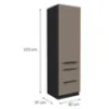 Obrazek Szafka Kuchenna Aria-Ta/Bl Anti Fingerprint 60dks-210 1f 3s