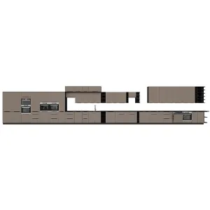 Obrazek Szafka Kuchenna Aria-Ta/Bl Anti Fingerprint 60dks-210 1f 3s