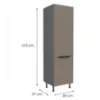 Obrazek Szafka Kuchenna Aria-Ta/Ant Anti Fingerprint 60dk-215 2f