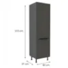 Obrazek Szafka Kuchenna Aria-Gr/Ant Anti Fingerprint 60dk-215 2f