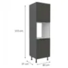 Obrazek Szafka Kuchenna Aria-Gr/Ant Anti Fingerprint 60dp-215 2f