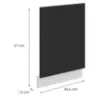 Obrazek Front Kuchenny Zm Aria-Bl/Wh Anti Fingerprint 570x446
