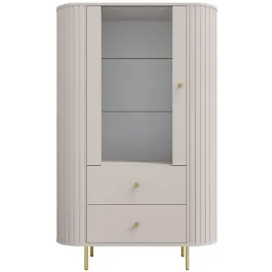 Witryna Ovalio 112  1f 2s Beż Piaskowy (Kaszmir)