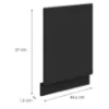 Obrazek Front Kuchenny Zm Aria-Bl/Bl Anti Fingerprint 570x446