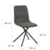 Obrazek Krzesło Luna Ciemna Zieleń Raven 78