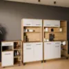 Obrazek Buffet Linda Biały/Dąb Lancelot 80 (VIGO)