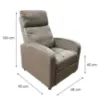 Obrazek Fotel Trier 12525 Bluvel 40 brązowy