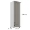 Obrazek Szafka kuchenna Stilo claygrey/biały 30G-108 1F