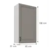 Obrazek Szafka kuchenna Stilo claygrey/biały 60G-108 1F