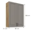 Obrazek Szafka kuchenna Stilo claygrey/artisan 80G-108 2F