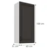 Obrazek Szafka kuchenna Stilo grafit mat/biały 45G-108 1F