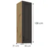 Obrazek Szafka kuchenna Stilo grafit mat/artisan 30G-108 1F