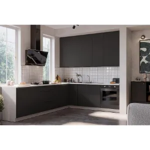 Obrazek Kuchnia Aria BL/WH 260x230 cm bez blatu