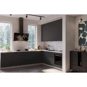 Obrazek Kuchnia Aria BL/WH 260x230 cm bez blatu