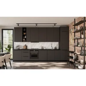 Obrazek Kuchnia Aria GR/BL 390 cm bez blatu
