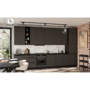 Obrazek Kuchnia Aria GR/BL 390 cm bez blatu