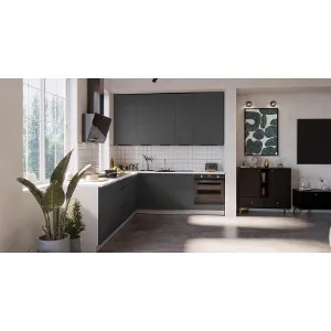 Obrazek Kuchnia Aria GR/WH 260x230 cm bez blatu
