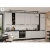 Obrazek Kuchnia Aria WH/BL 390 cm bez blatu