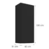 Obrazek Szafka kuchenna Siena czarny mat 45G-108 1F