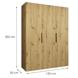 Obrazek Szafa Marbella I 150 artisan czarny