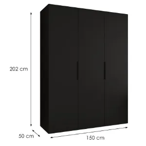Obrazek Szafa Marbella I 150 czarny
