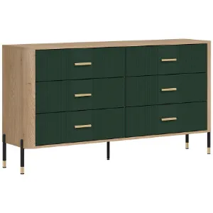 Obrazek Komoda Dante Dt05  Dąb Cremona/Zielony