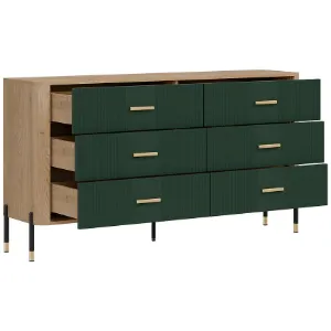 Obrazek Komoda Dante Dt05  Dąb Cremona/Zielony