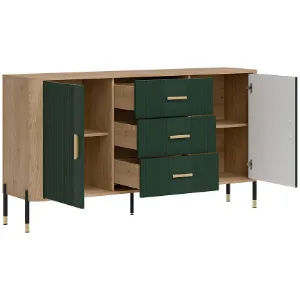 Obrazek Komoda Dante Dt06 Dąb Cremona/Zielony