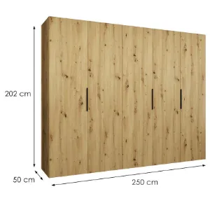 Obrazek Szafa Marbella I 250 artisan czarny