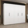 Obrazek Szafa Marbella I 250 biały/czarny
