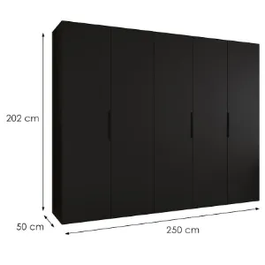 Obrazek Szafa Marbella I 250 czarny