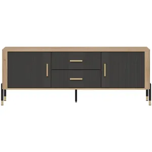 Obrazek Komoda Dante Rtv Dt01 Dąb Cremona/Antracyt