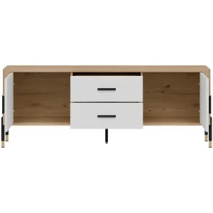 Obrazek Komoda Dante Rtv Dt01 Dąb Cremona/Biały