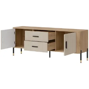 Obrazek Komoda Dante Rtv Dt01 Dąb Cremona/Kaszmir
