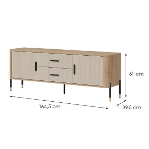Obrazek Komoda Dante Rtv Dt01 Dąb Cremona/Kaszmir
