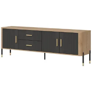 Obrazek Komoda Dante Rtv Dt02 Dąb Cremona/Antracyt
