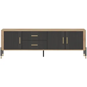 Obrazek Komoda Dante Rtv Dt02 Dąb Cremona/Antracyt