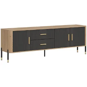 Obrazek Komoda Dante Rtv Dt02 Dąb Cremona/Antracyt