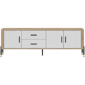 Obrazek Komoda Dante Rtv Dt02 Dąb Cremona/Biały