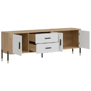 Obrazek Komoda Dante Rtv Dt02 Dąb Cremona/Biały