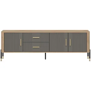 Obrazek Komoda Dante Rtv Dt02 Dąb Cremona/Szary