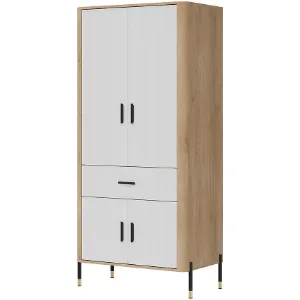Szafa Dante Dt16 Dąb Cremona/Biały