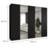 Obrazek Szafa Marbella II 250 czarny