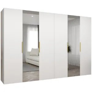 Szafa Marbella II 300 biały/złoty