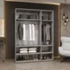 Obrazek Szafa Marbella III 150 kaszmir/czarny